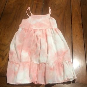 Girls pink tie-dye spaghetti strap dress size 4T